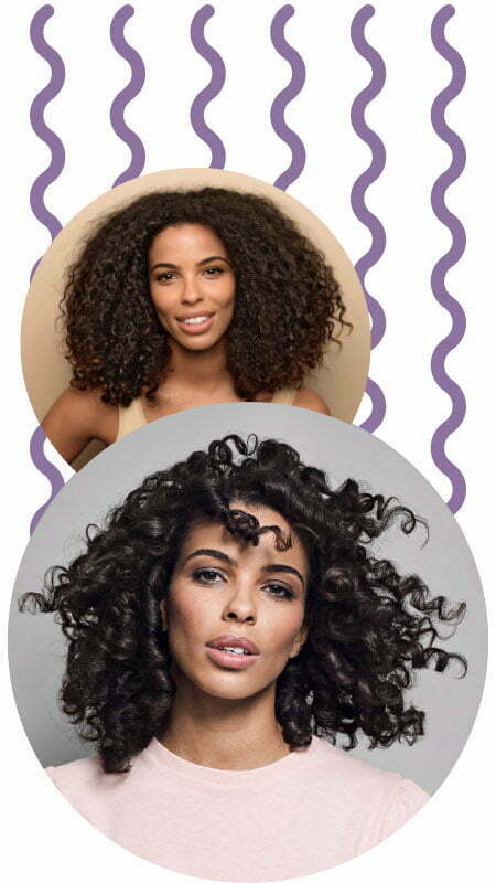 Curlformers® Spiral curl before and after